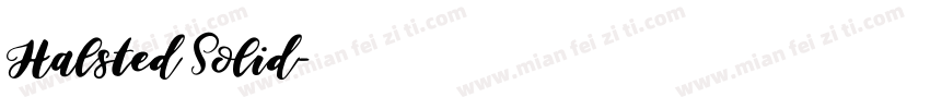 Halsted Solid字体转换